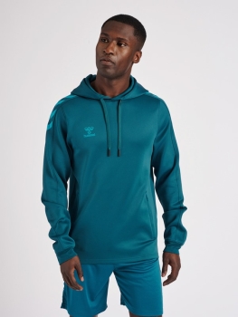 Kinder Hoodie Hummel Core XK Poly Sweat - Blue Coral